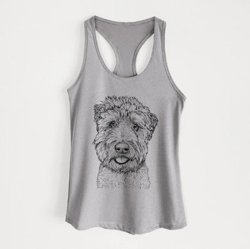 Milton the Soft Coated Wheaten Terrier - Women's Racerback Tanktop sexy tank top