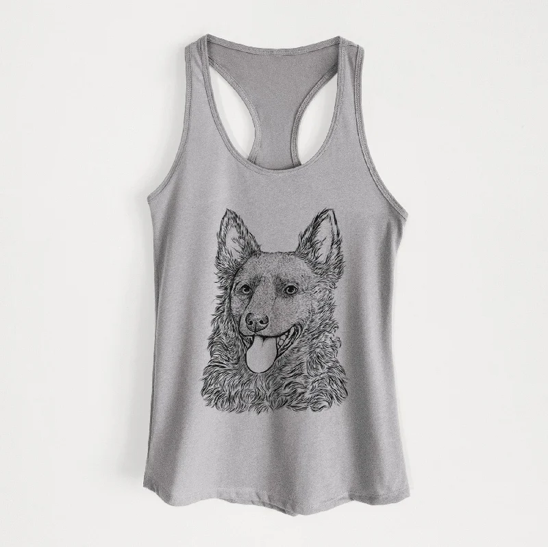 Maximo the Mudi - Women's Racerback Tanktop sequin tank top