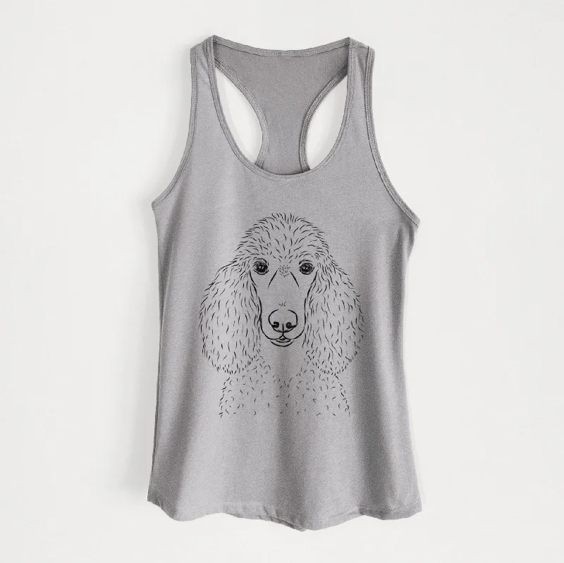 Giovanni the Poodle - Women's Racerback Tanktop bronze tank top