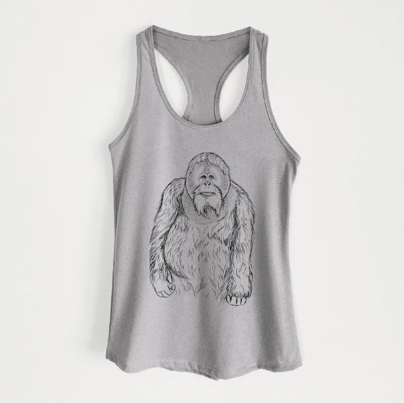 Horace the Male Orangutan - Women's Racerback Tanktop graphic tank top