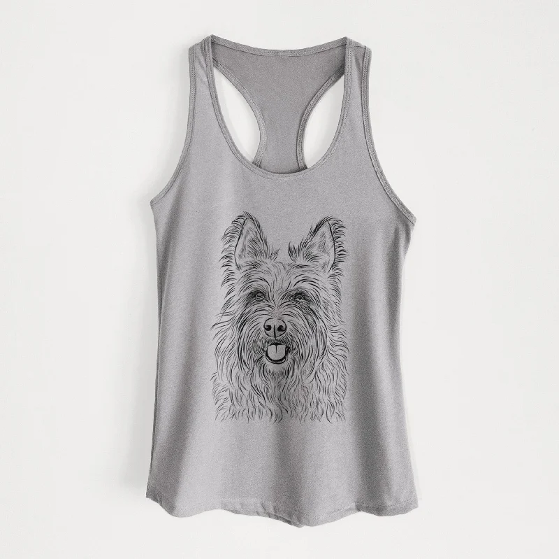 Kyros the Berger Picard - Women's Racerback Tanktop striped tank top