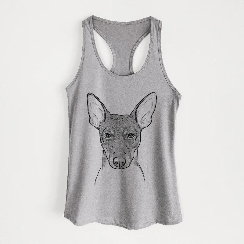 Knox the Rat Terrier - Women's Racerback Tanktop fitness tank top