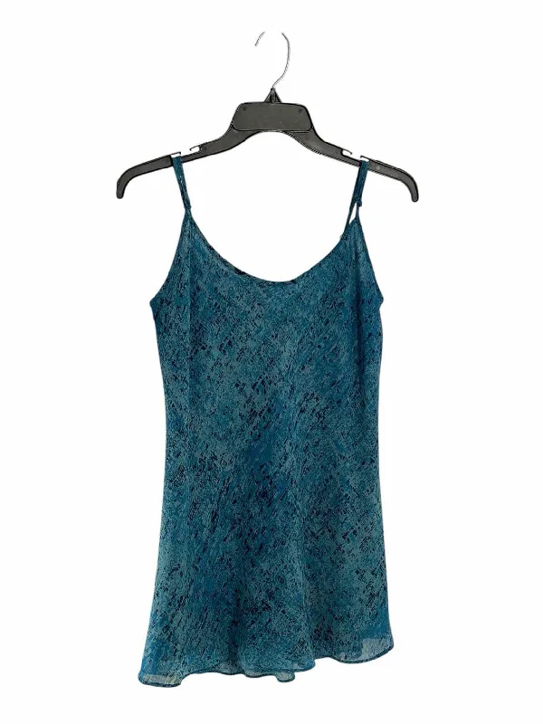 Cabi Size S Blue Print Tank Top cherry red tank