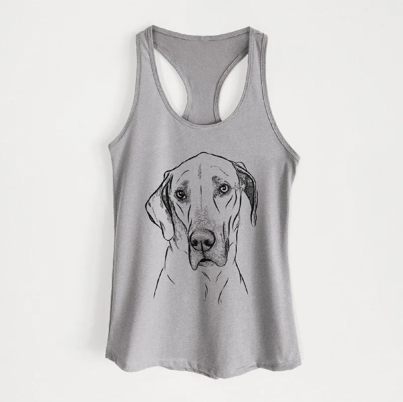 Gracie the Great Dane - Women's Racerback Tanktop white tank top
