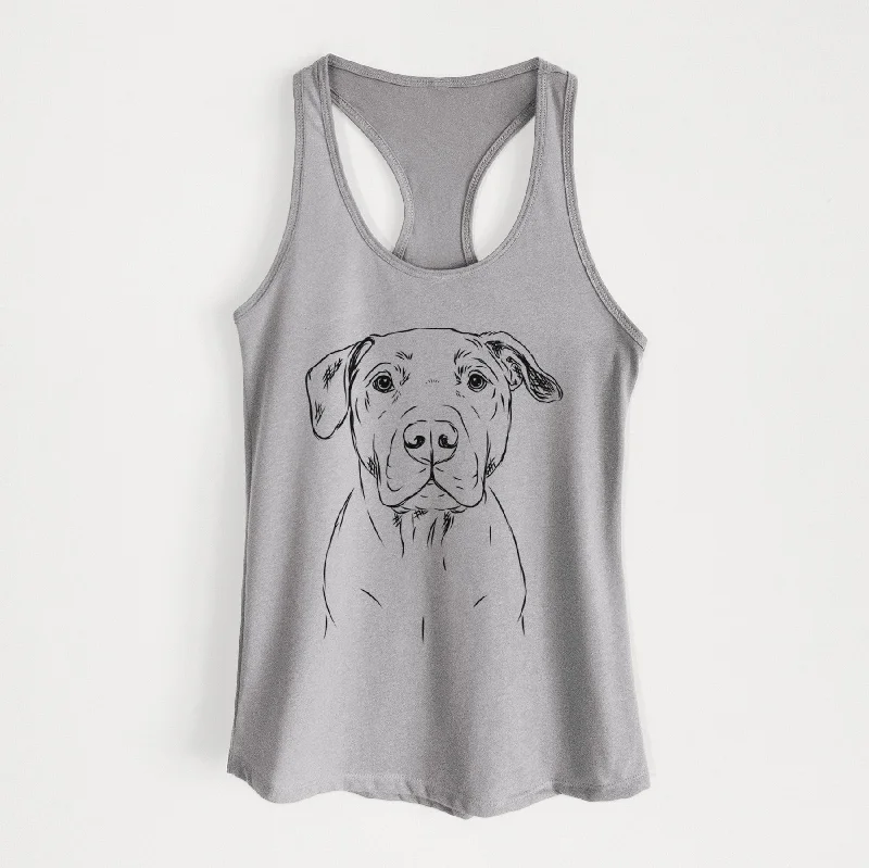 Kadin the Pitbull - Women's Racerback Tanktop mint tank top