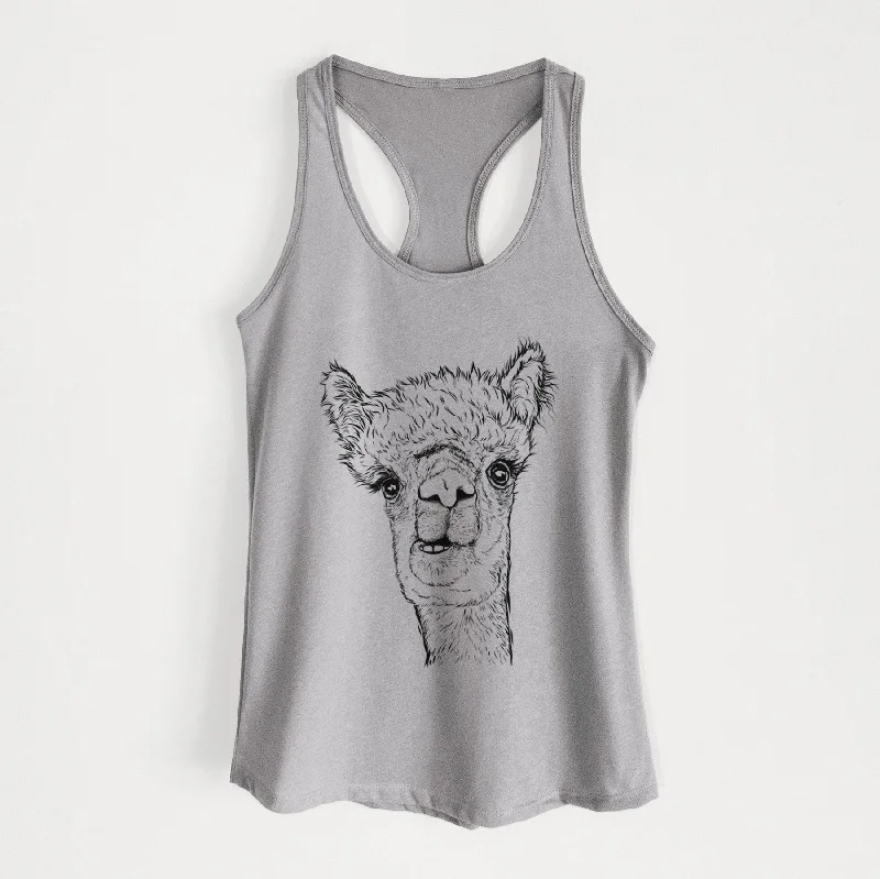 Henry the Alpaca - Women's Racerback Tanktop mesh tank top