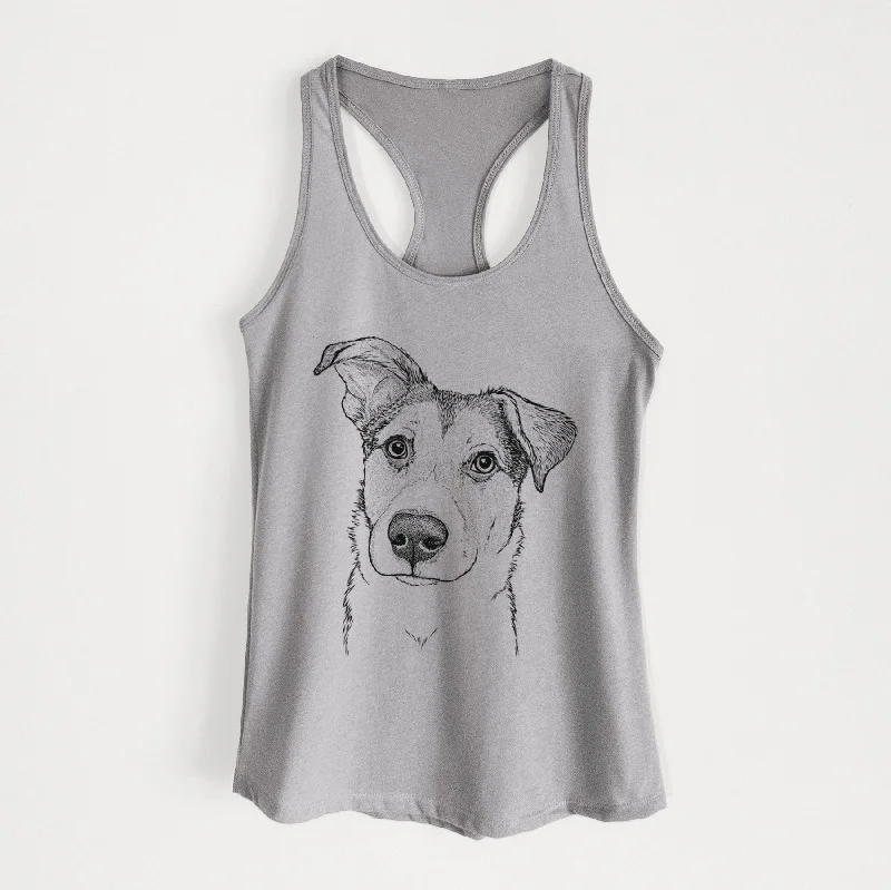 Leia the Mixed Breed - Women's Racerback Tanktop off shoulder tank