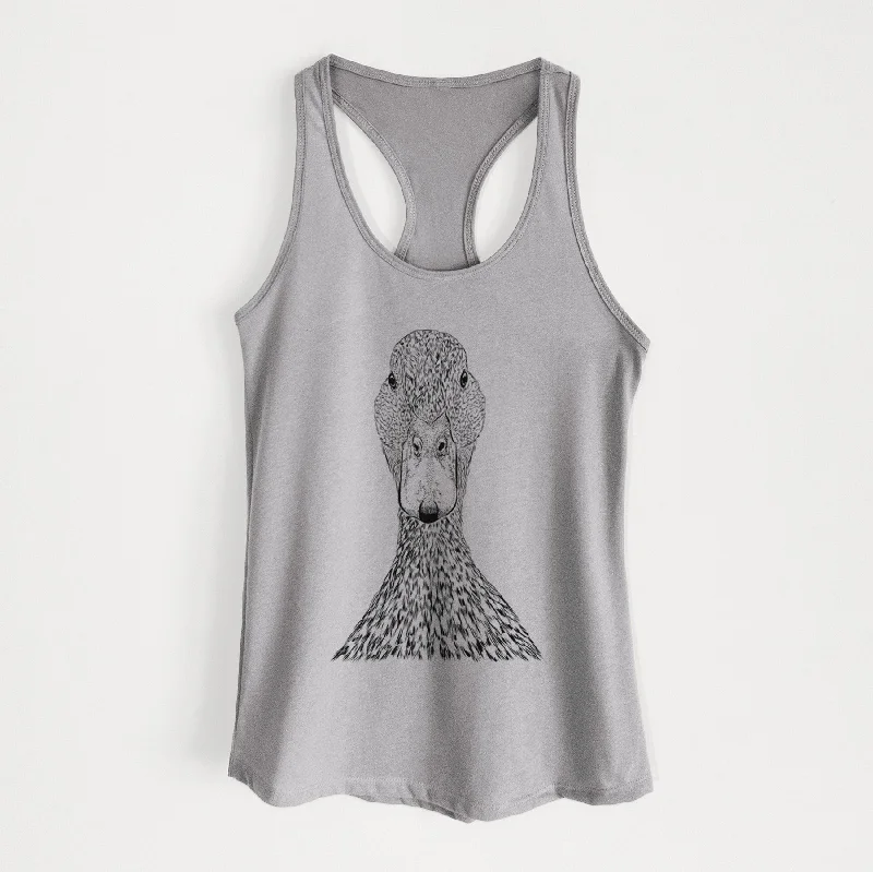 Marge the Mallard Duck - Women's Racerback Tanktop crew neck tank