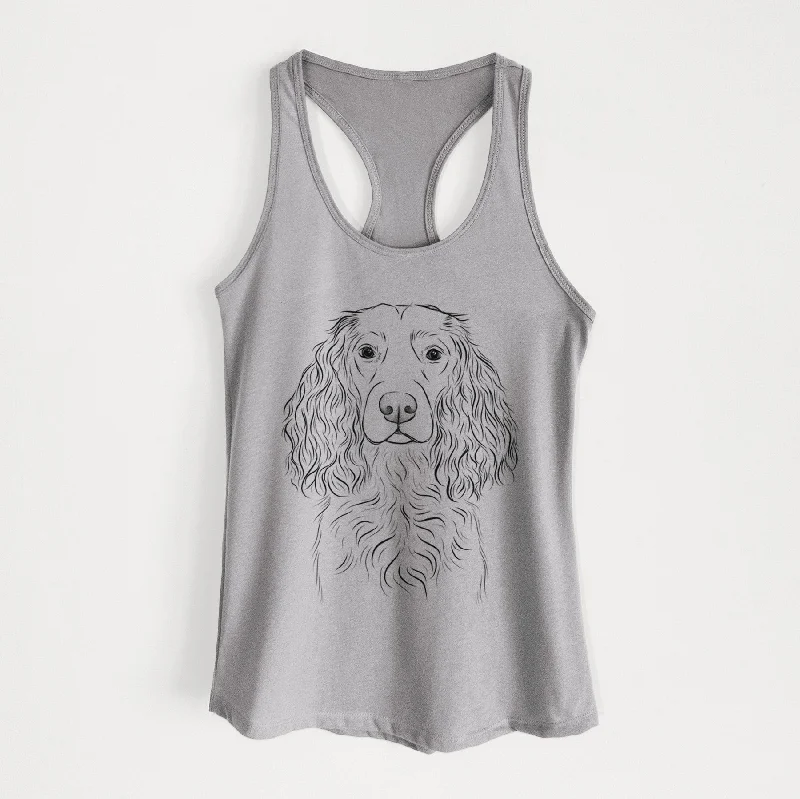 Landry the Boykin Spaniel - Women's Racerback Tanktop high neck tank