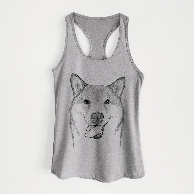 Mothra the Shiba Inu - Women's Racerback Tanktop flexible tank top
