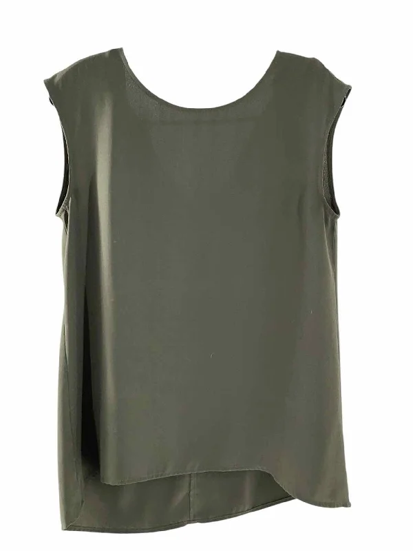 Halogen Size S Grey Tank Top scoop neck tank