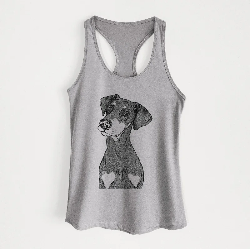Iroh the Doberman Pinscher - Women's Racerback Tanktop crew neck tank