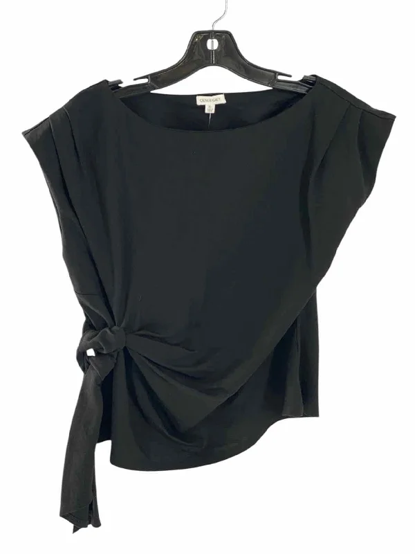 Olivia Grey Size XL Black Tank Top low neck tank