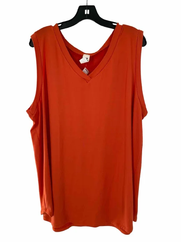 Sew in Love Size 3X Orange Tank Top charcoal tank top
