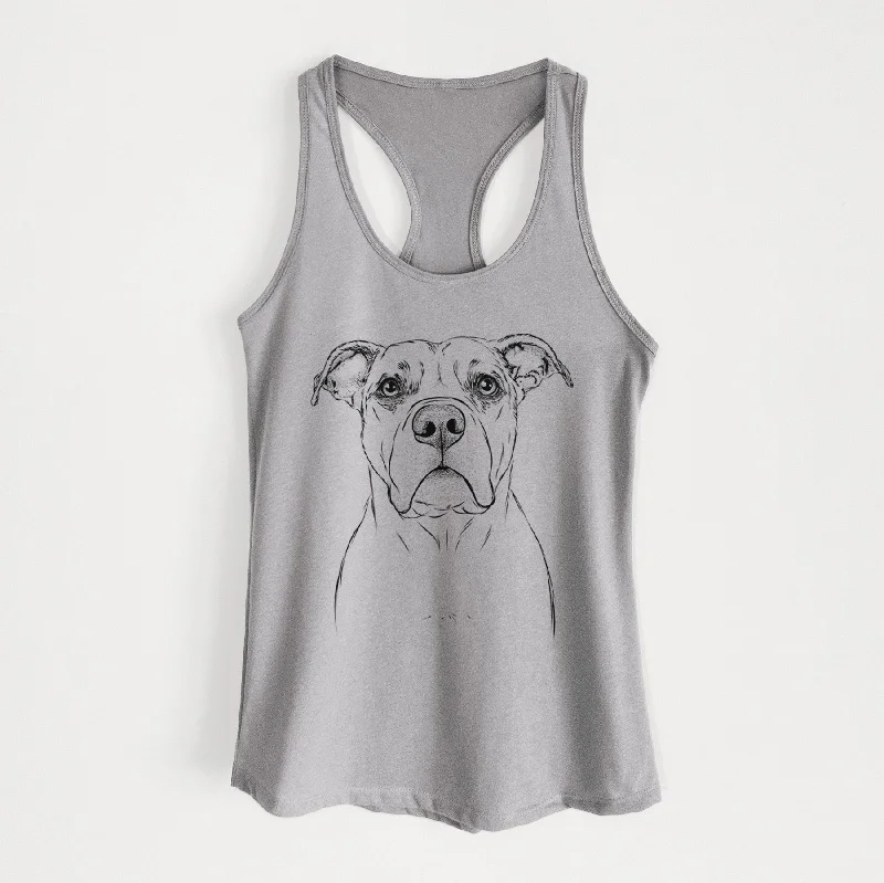 KiaOra the Pitbull Mix - Women's Racerback Tanktop trendy tank top