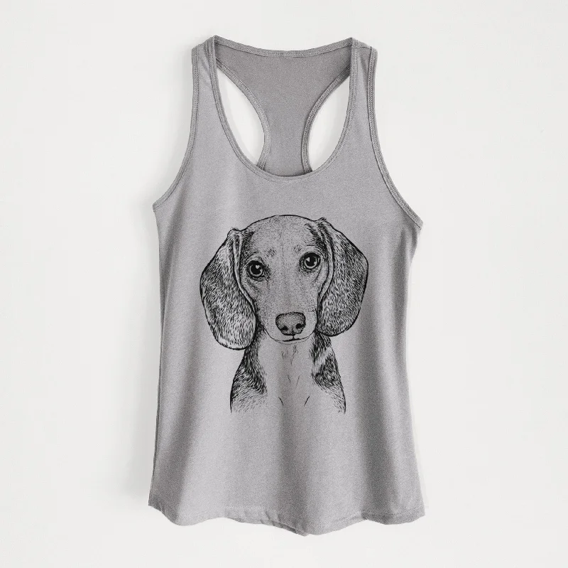 Mayor Andy the Beagle - Women's Racerback Tanktop metallic tank top