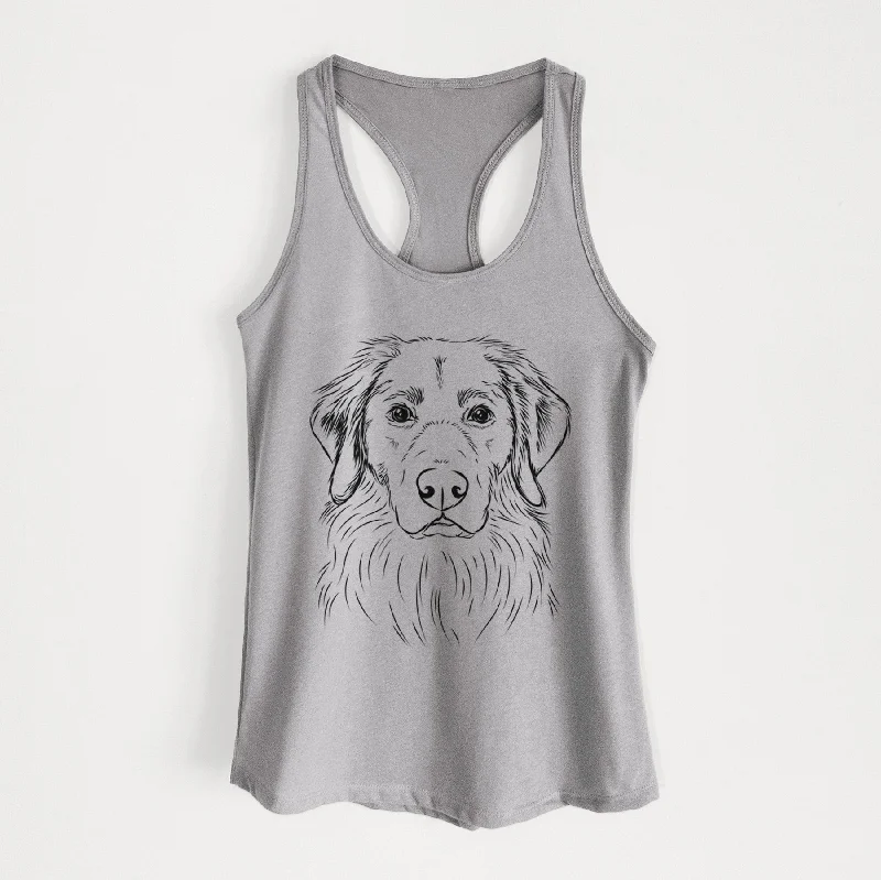 Marley the Golden Retriever - Women's Racerback Tanktop v-neck tank top