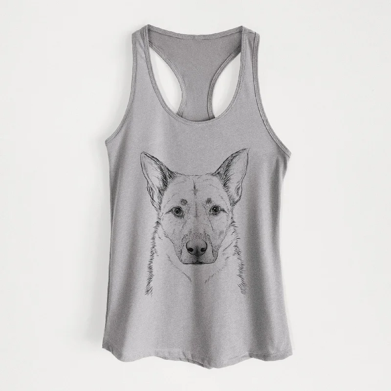 Oliverno the German Shepherd - Women's Racerback Tanktop summer tank top