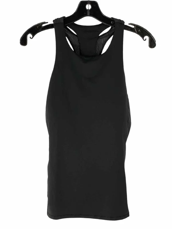 Lululemon Size 8 Black Mesh Athletic Tank Top gym tank top