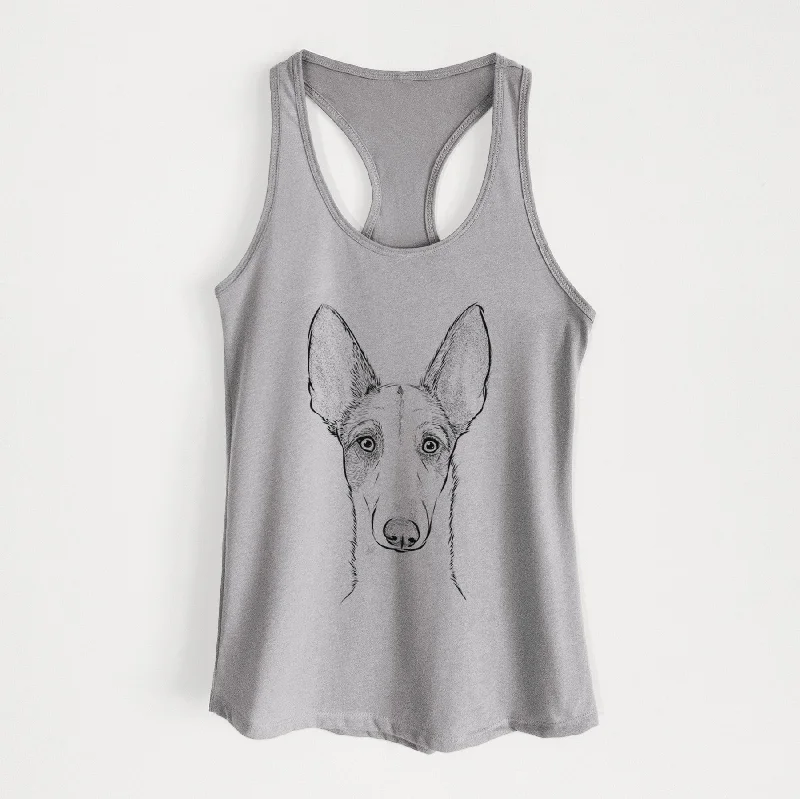 Halo the Ibizan Sight Hound - Women's Racerback Tanktop flexible tank top