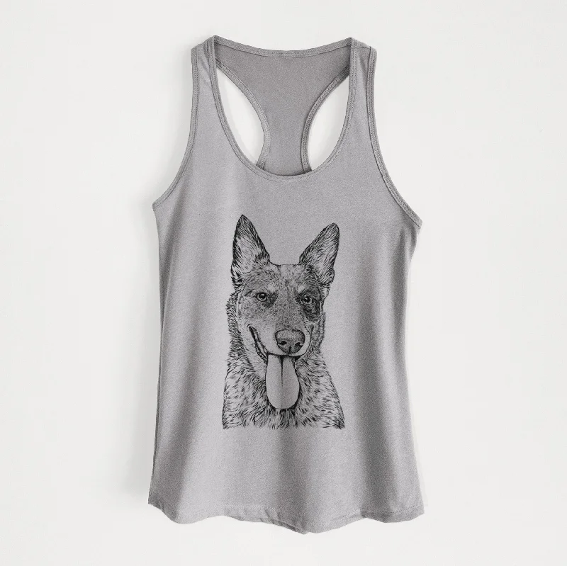 Madison the Blue Heeler - Women's Racerback Tanktop mesh tank top