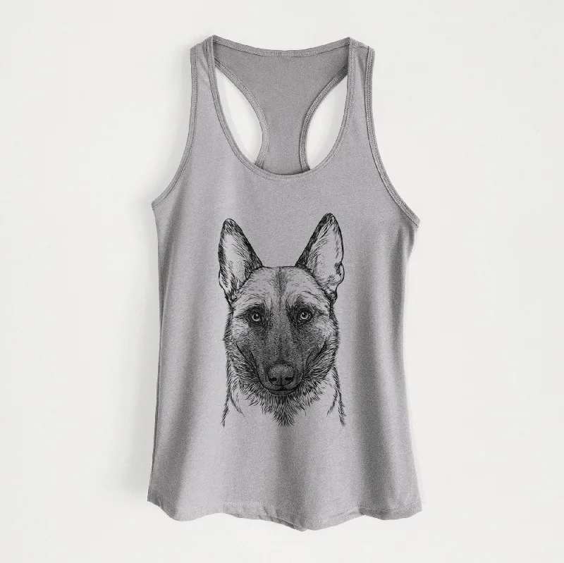 Gunther the Belgian Malinois - Women's Racerback Tanktop sexy tank top