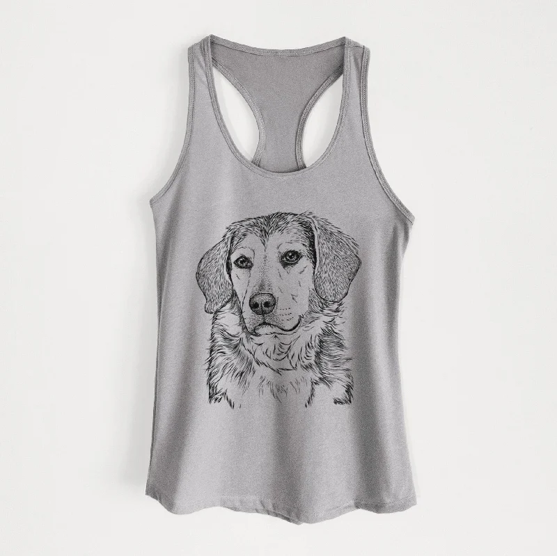 Gunner the Beagle Mix - Women's Racerback Tanktop bold tank top