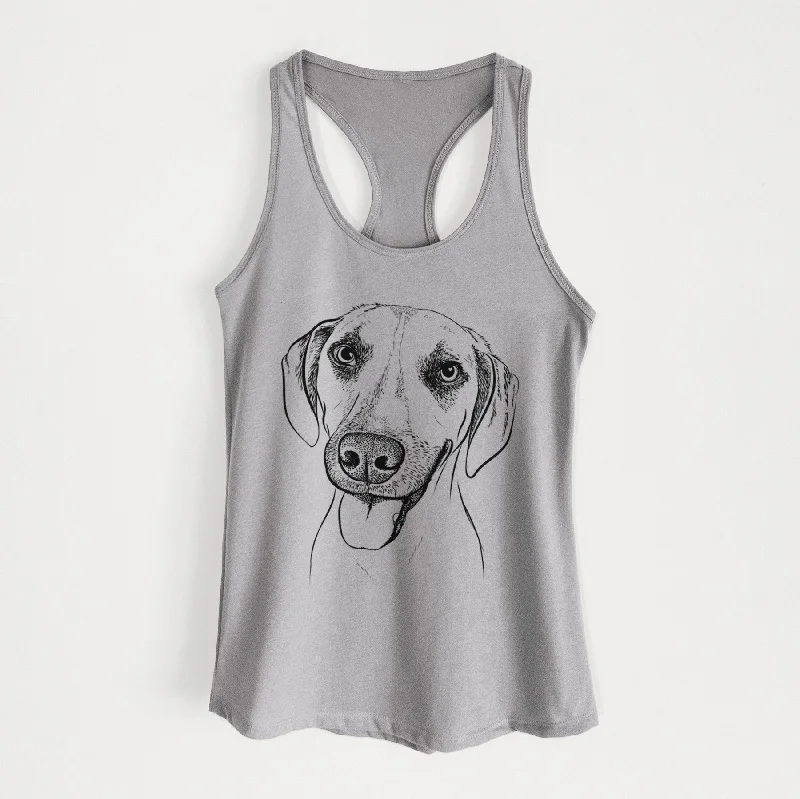 Malia the American Foxhound Mix - Women's Racerback Tanktop lace tank top