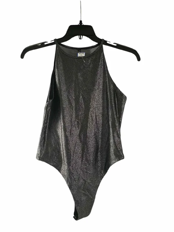 Victoria Sport Size M Grey Sparkle Athletic Tank Top basic tank top