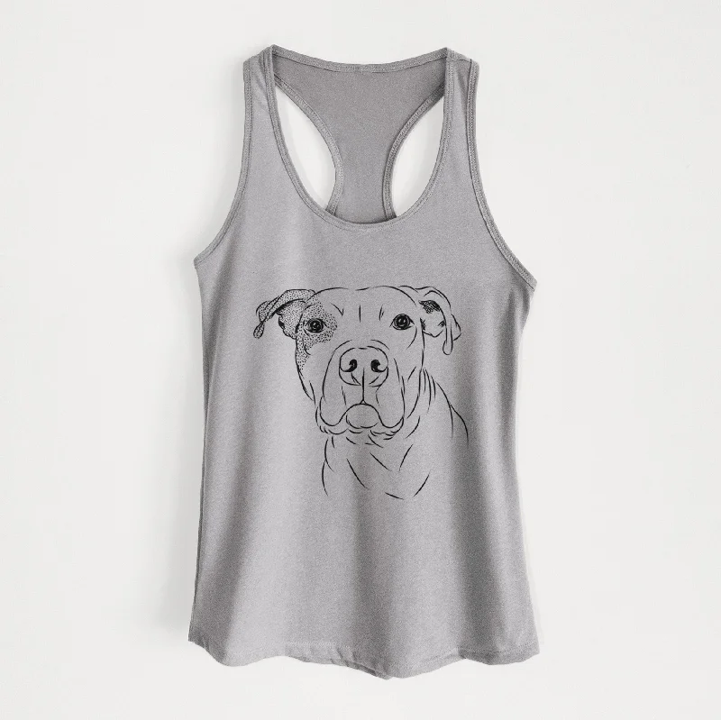 Gummy the Pitbull - Women's Racerback Tanktop neon tank top