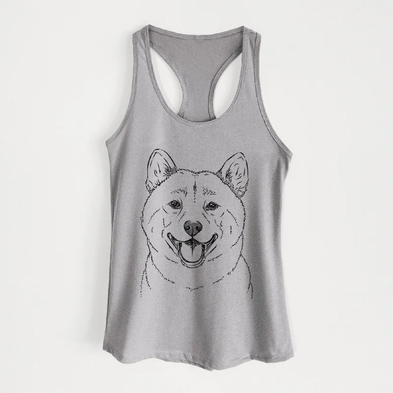 Hiro the Shiba Inu - Women's Racerback Tanktop lace back tank