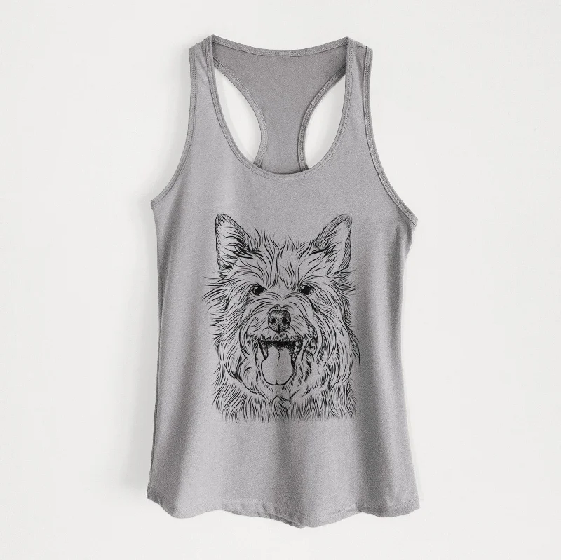 Middy the Australian Terrier - Women's Racerback Tanktop mint tank top