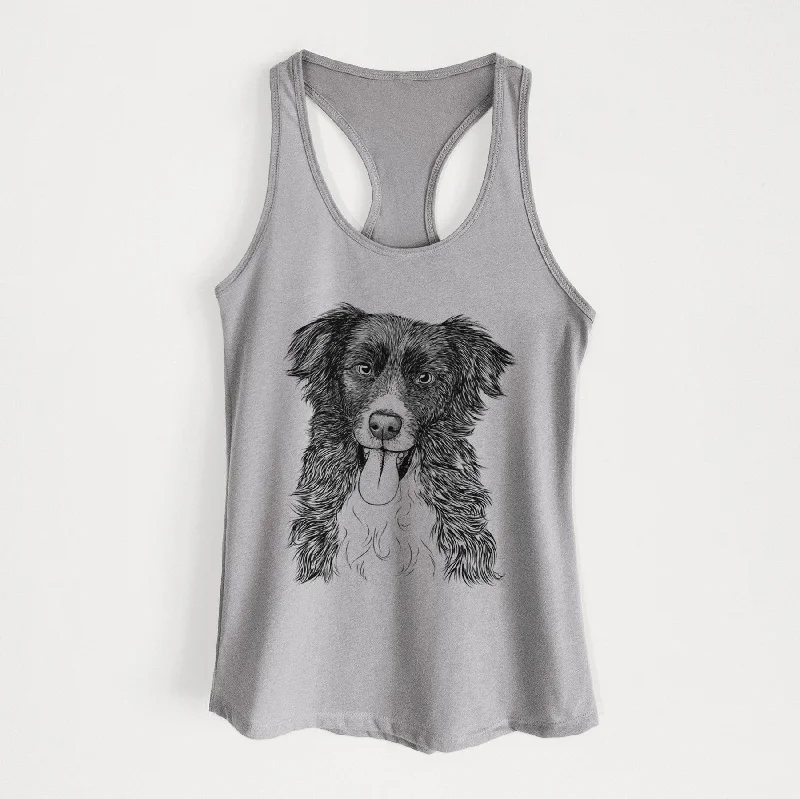 Indi the Border Collie - Women's Racerback Tanktop strapless tank top