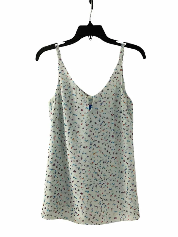 Cabi Size XS White Poka dot Tank Top bright tank top
