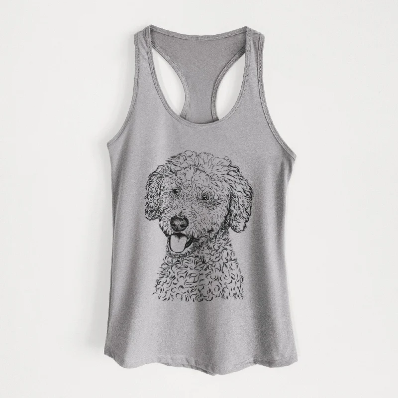 Marlow the Goldendoodle - Women's Racerback Tanktop relaxed fit tank