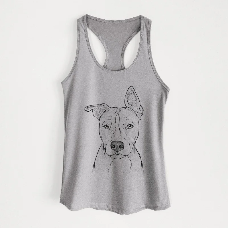 Kisses the Pitbull - Women's Racerback Tanktop sleep tank top