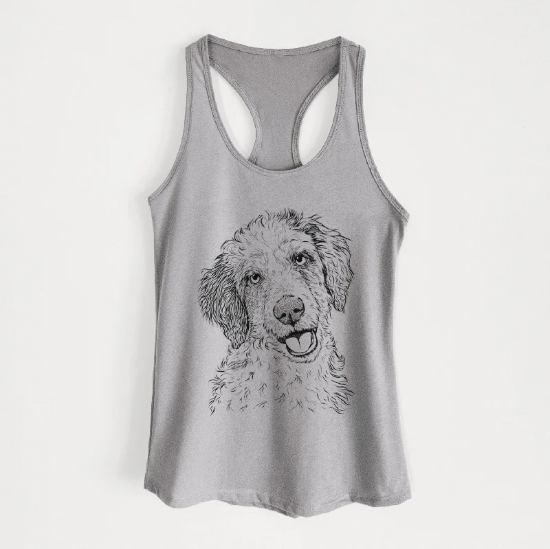 Hoge the Aussiedoodle - Women's Racerback Tanktop boho tank top