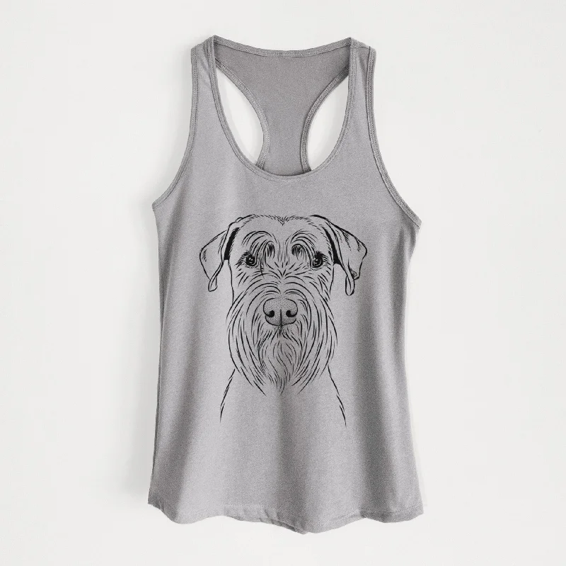 Milton the Schnauzer - Women's Racerback Tanktop bright tank top