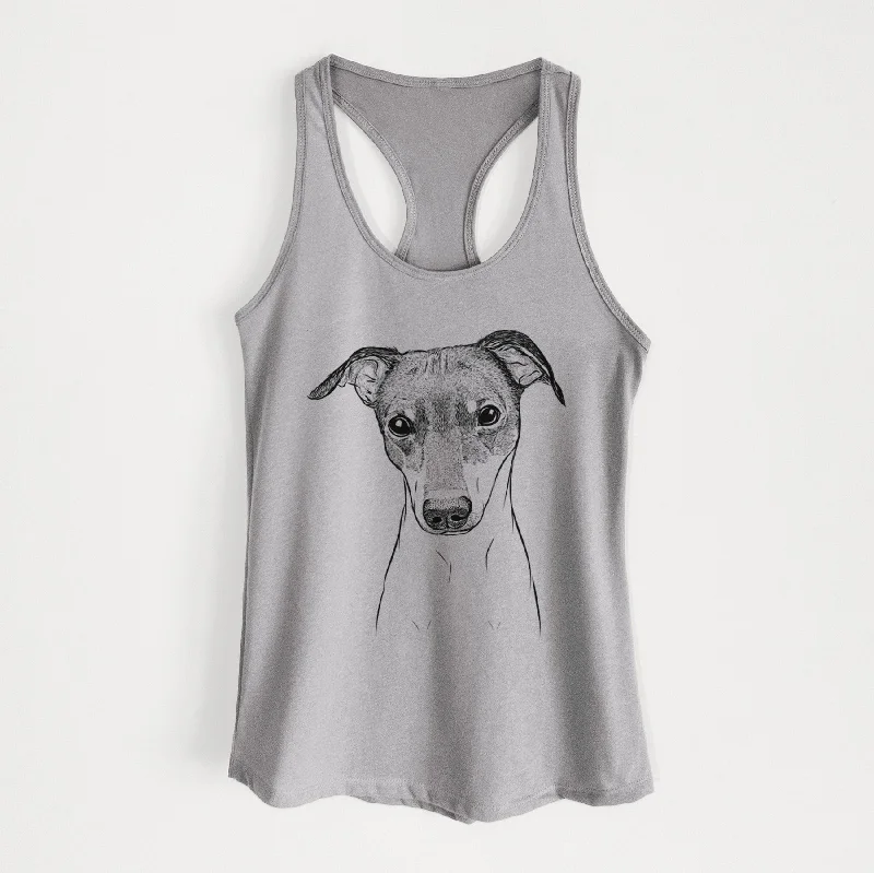 Momo the Japanese Terrier - Women's Racerback Tanktop chic tank top