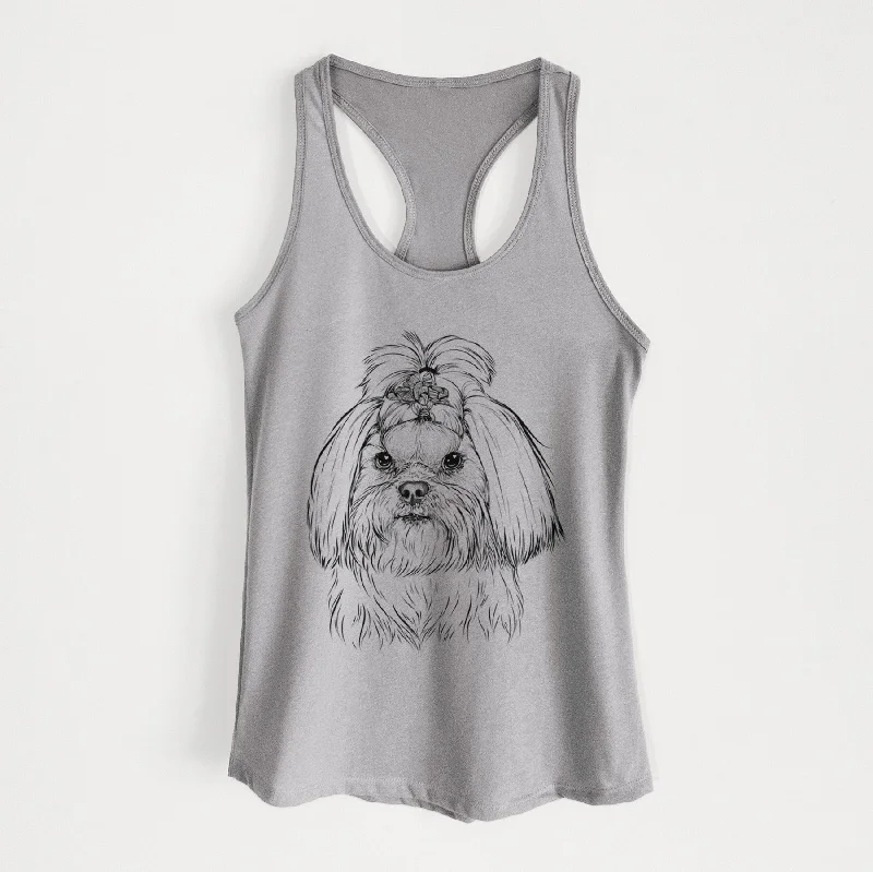 Olga the Shih Tzu - Women's Racerback Tanktop strappy tank top