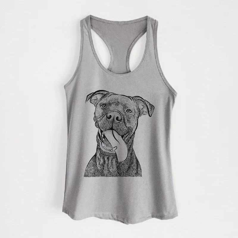 Mikey the Boxador - Women's Racerback Tanktop lavender tank top
