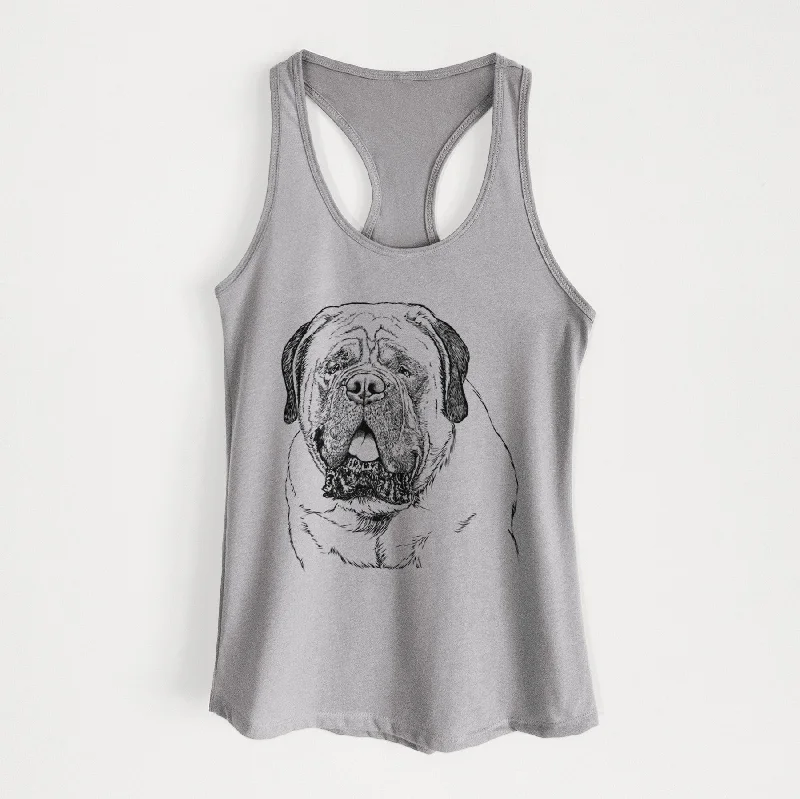 Jed the English Mastiff - Women's Racerback Tanktop casual tank top