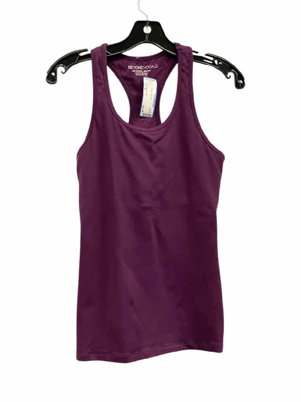 Beyond Yoga Size XL Purple Athletic Tank Top grey tank top