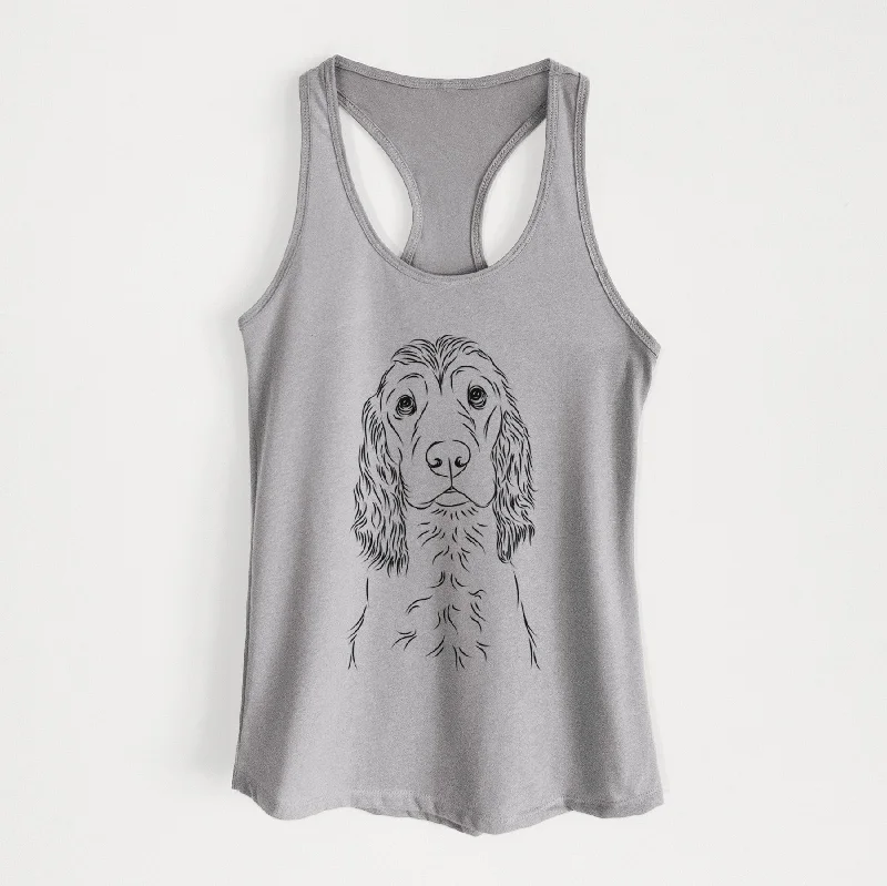 Logan the Cocker Spaniel - Women's Racerback Tanktop mint tank top