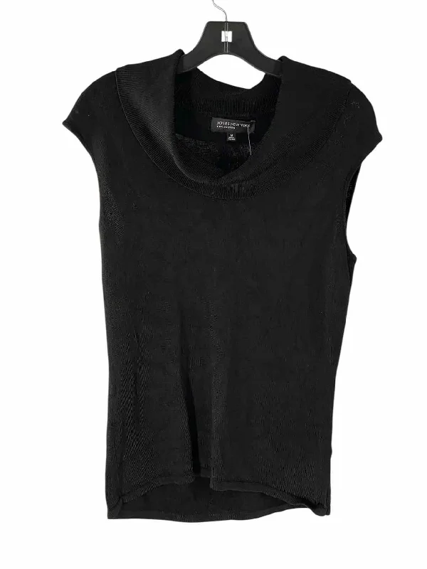 Jones New York Size M Black Ribbed Tank Top relaxed fit tank