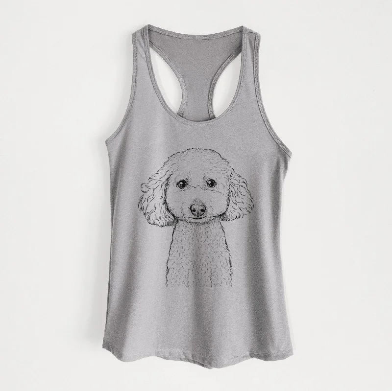 Guinness the Toy Poodle Mix - Women's Racerback Tanktop soft pink tank