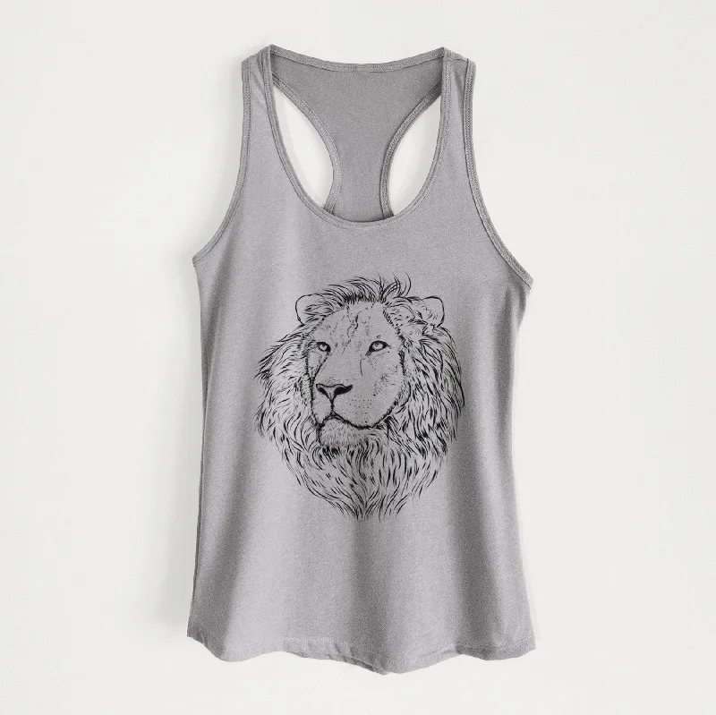Lenny the Lion - Women's Racerback Tanktop v-neck tank top