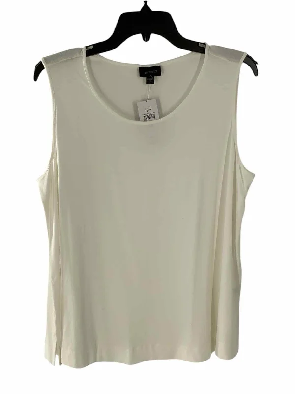 J Jill Size XL White Tank Top vintage tank top