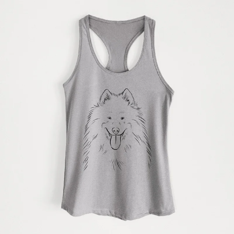 Nova the Samoyed - Women's Racerback Tanktop floral tank top