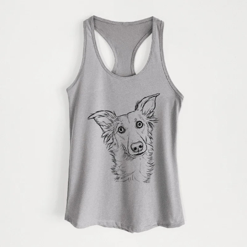 Kyu the Windsprite - Women's Racerback Tanktop tie dye tank